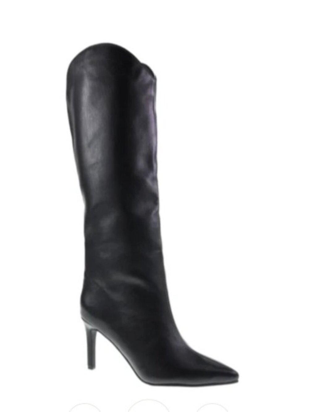 Chinese Laundry Black Knee-High Pointed Toe Stiletto Boots, Women’s 9.5